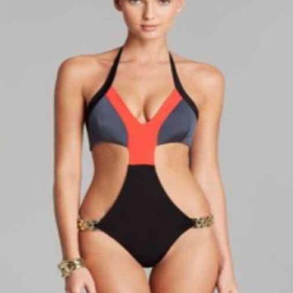 BEACH BUNNY "SHORE LINES" CHAIN MONOKINI - Picture 7 of 8